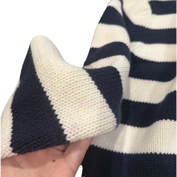 Vintage Ole Miss Rare Embroidered Cable Knit Jacket College Football Stripe Med - Picture 13 of 16